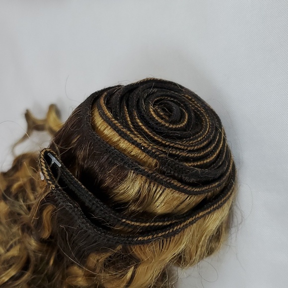 Highlight Bundles P4/27 Curly Wave Brazilian Remy Hair 3 Bundles 8 8 8 Inch Hair - Picture 13 of 16